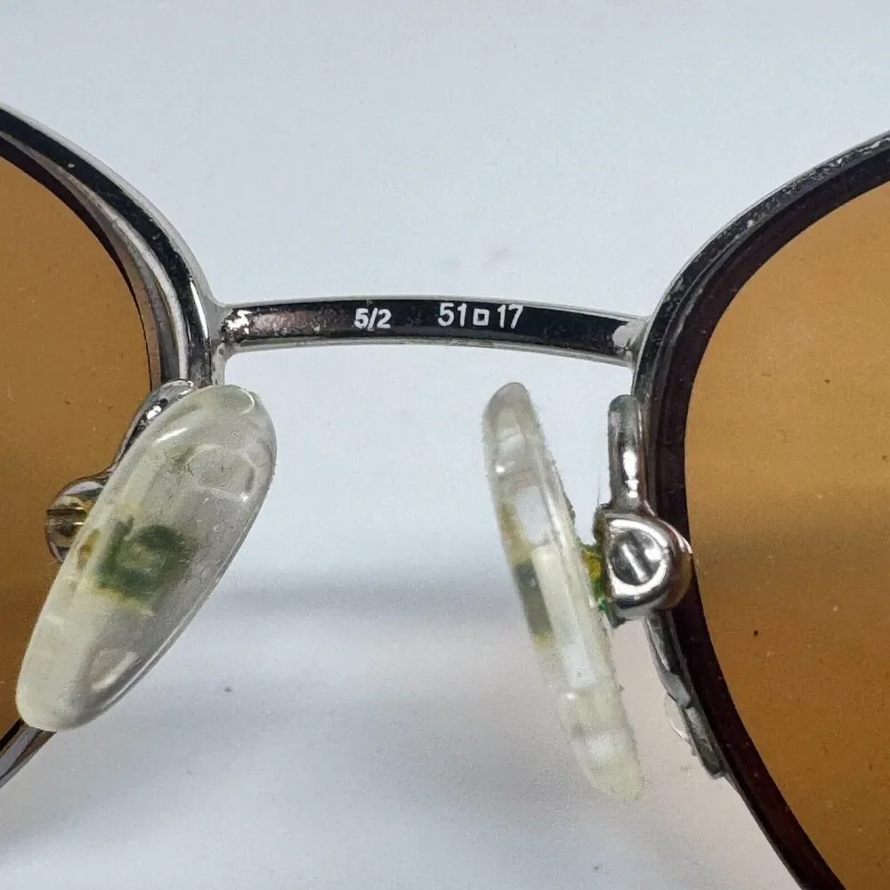 fSafilo Silver Gray Pilot Metal Sunglasses Italy FRAMES‎ ONLY H15717